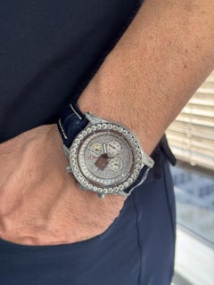 Breitling Super Avenger A13370 Chrono Auto 48mm Custom Dia Bezel/Lug/Case/Dial