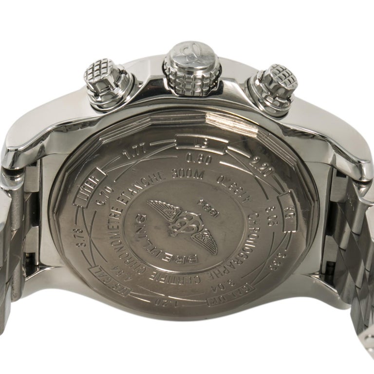 Breitling Super Avenger A13370 Men’s Automatic Watch Chronograph Black ...