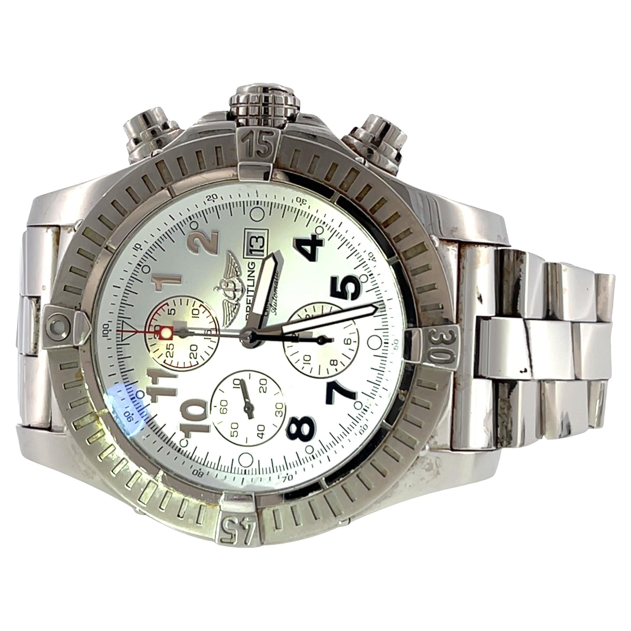 Montre Breitling Super Avenger Automatic - Acier inoxydable, 48mm (Preloved) en vente