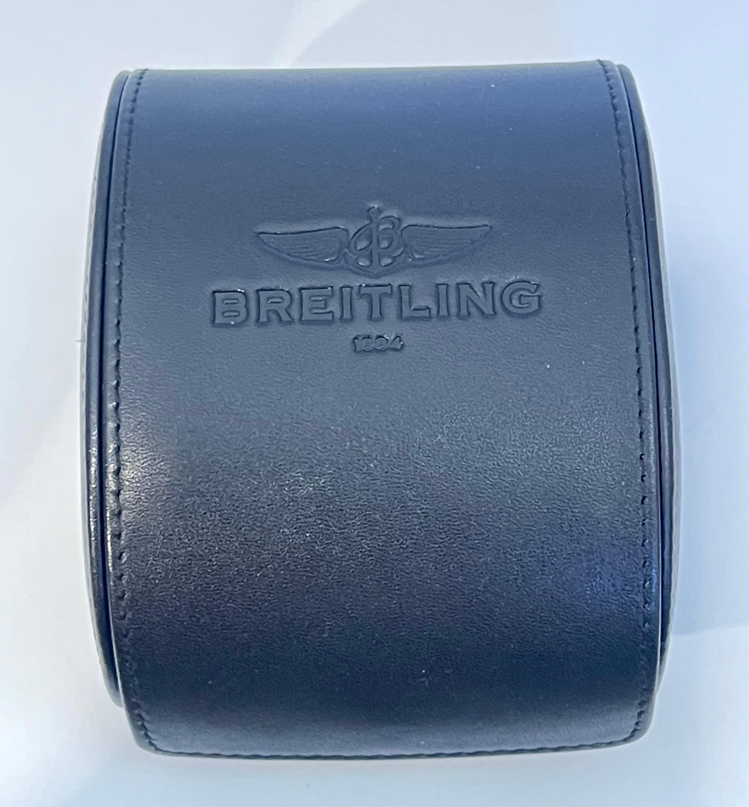 Breitling Super Avenger Chrono Limited Edition Black PVD Steel Rare, 4004422 In Excellent Condition For Sale In New York, NY