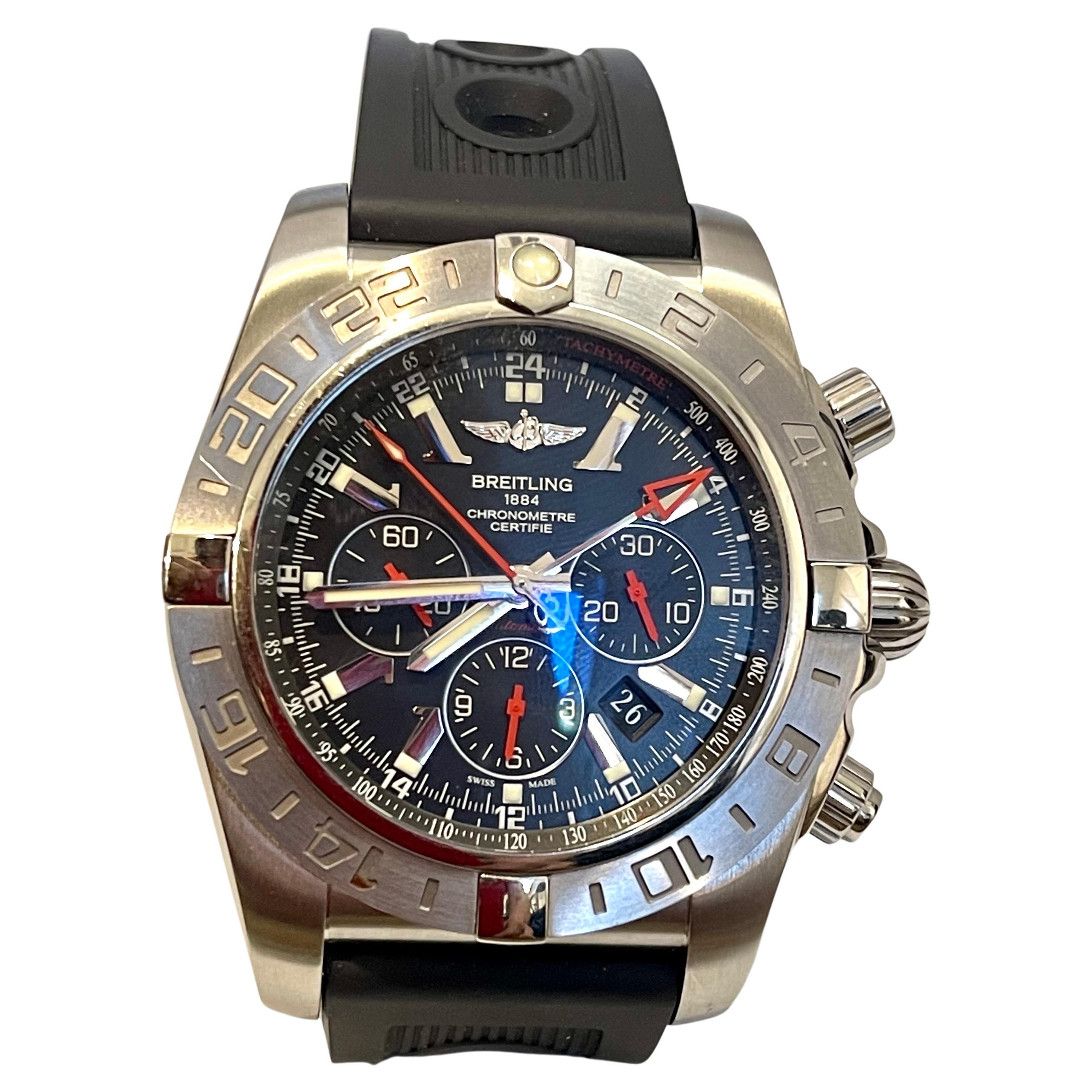 Breitling Super Avenger Chrono Limited Edition Black PVD Steel Rare, 4004422 For Sale