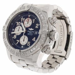 Breitling Super Avenger Chronograph Black Dial Automatic Men's Watch