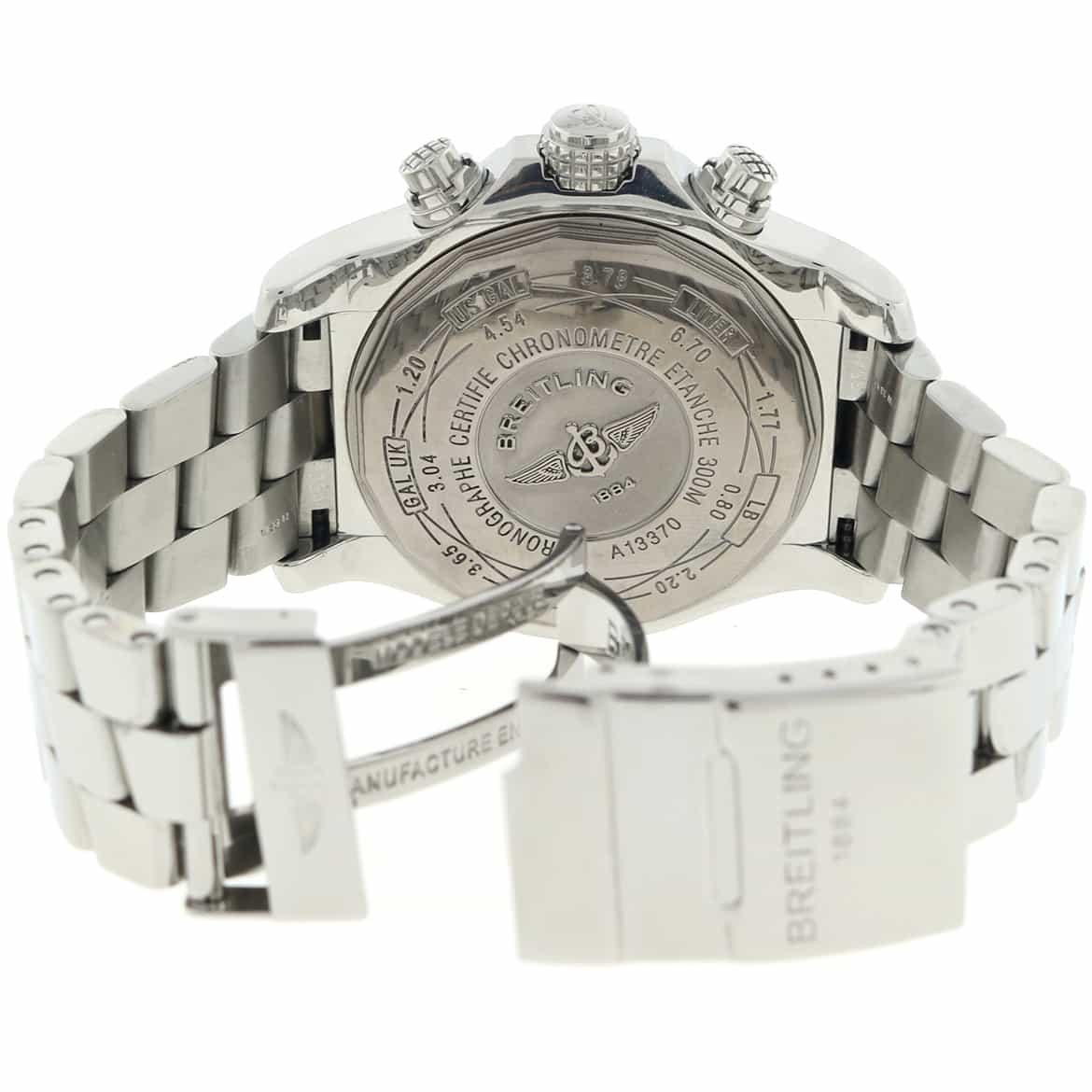 Breitling Super Avenger Chronograph Black Dial Automatic Men's Watch For Sale 5