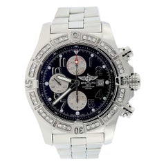 Breitling Super Avenger Chronograph Black Dial Automatic Men's Watch