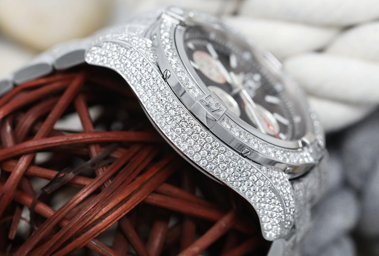 breitling super avenger iced out