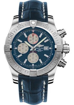 Breitling Super Avenger II Croco Strap, Deployant Buckle Watches