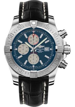 Breitling Super Avenger II Croco Strap, Deployant Buckle Watches