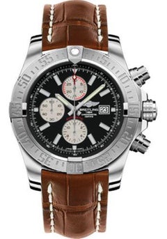 Breitling Super Avenger II Croco Strap, Deployant Buckle Watches