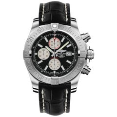 Breitling Super Avenger II Croco Strap, Tang Buckle Men's Watches