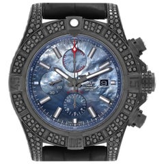 Breitling Super Avenger II Diamondworks Mother of Pearl Steel Mens Watch