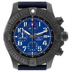 Breitling Super Avenger Night Mission Titanio DLC Orologio Uomo V13375 Scheda Box