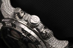 Breitling Super Avenger SS Chronograph Black Dial Diamond Set A13370