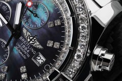 Super Avenger Breitling en acier inoxydable personnalisé avec des diamants véritables A13370
