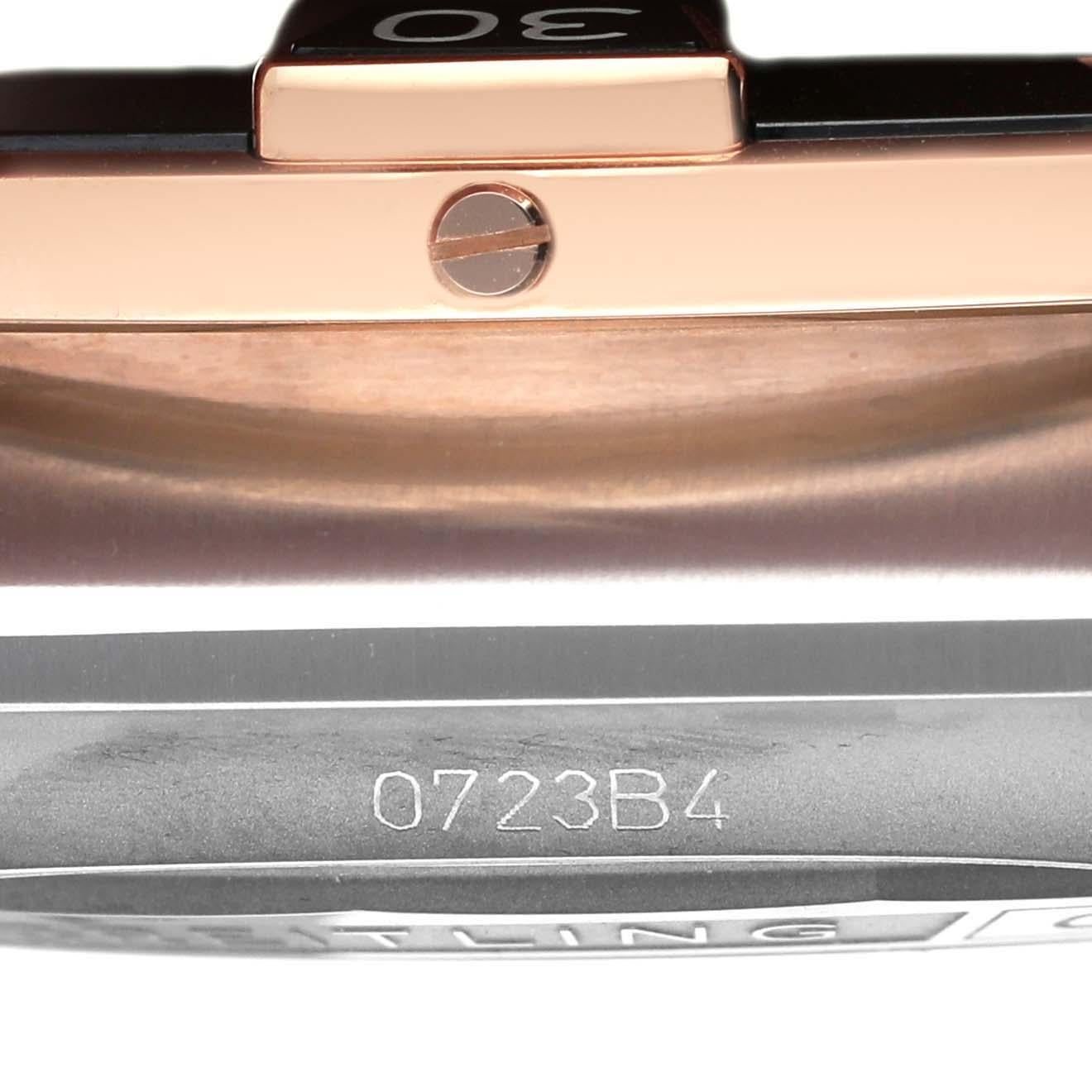 Breitling Super Chronomat B01 44 Steel Rose Gold Mens Watch UB0136 Unworn In Excellent Condition In Atlanta, GA