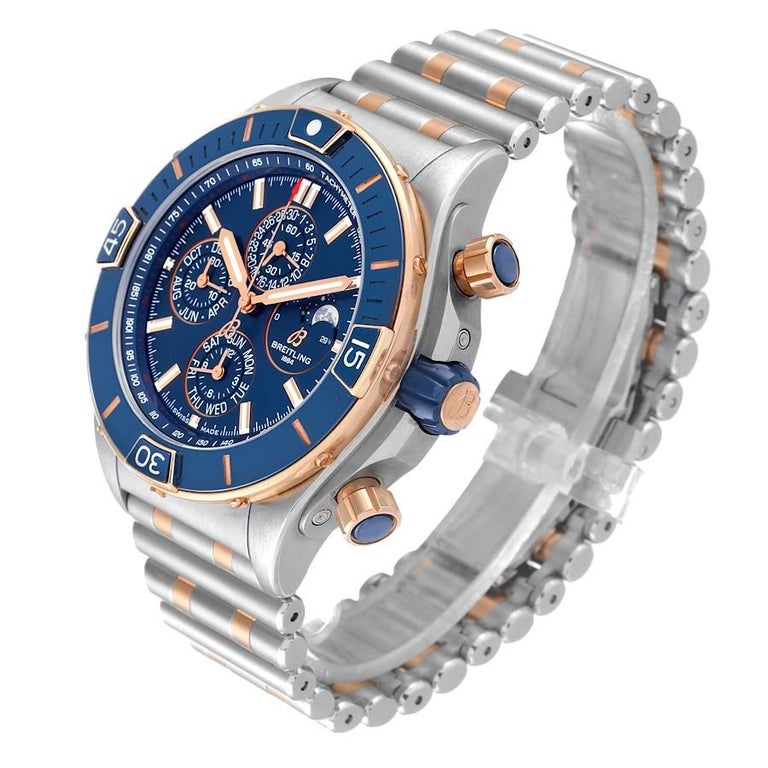 Breitling Super Chronomat Four Year Calendar Steel Rose Gold Watch