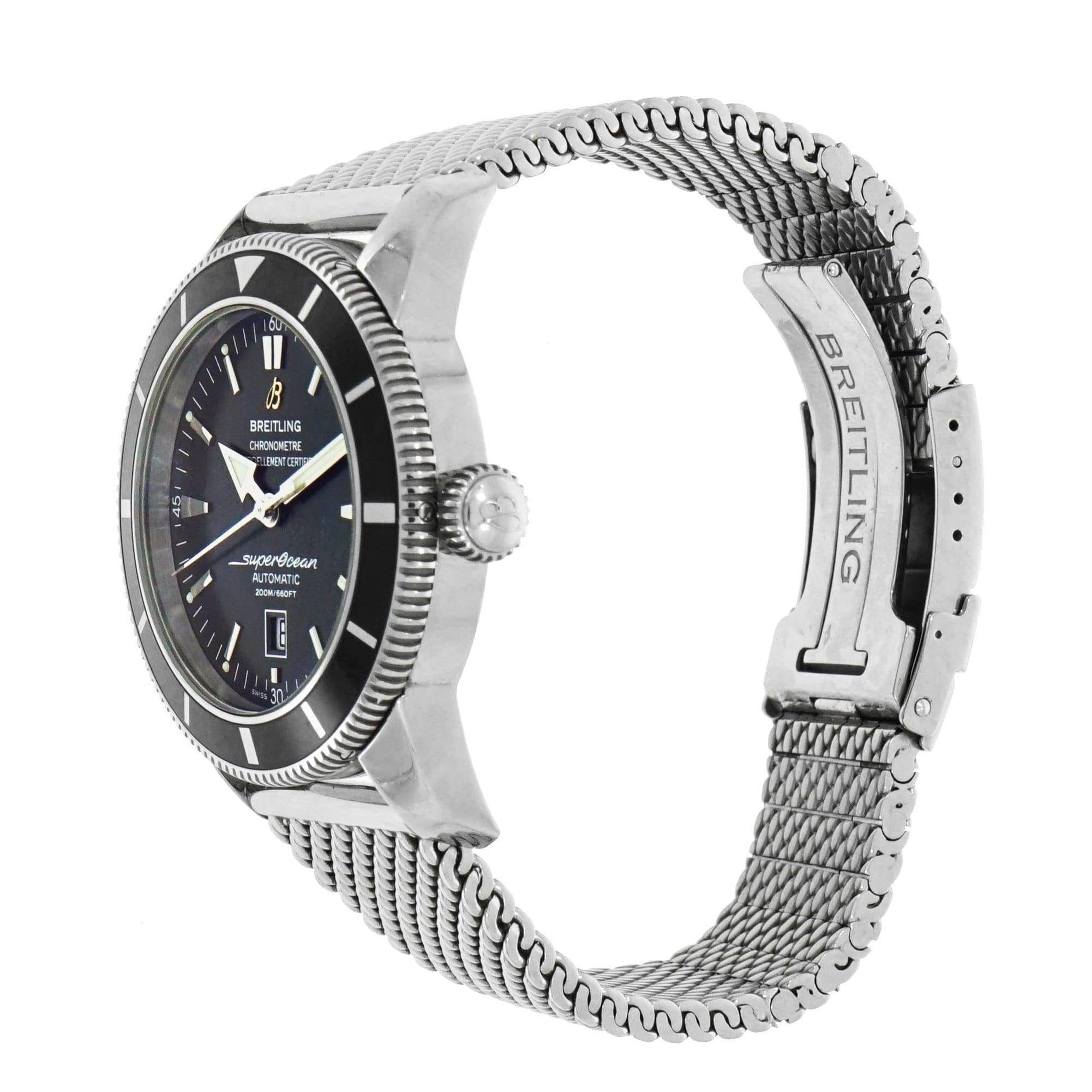Breitling Super Ocean Heritage Stainless Steel Watch In Excellent Condition In Greenwich, CT
