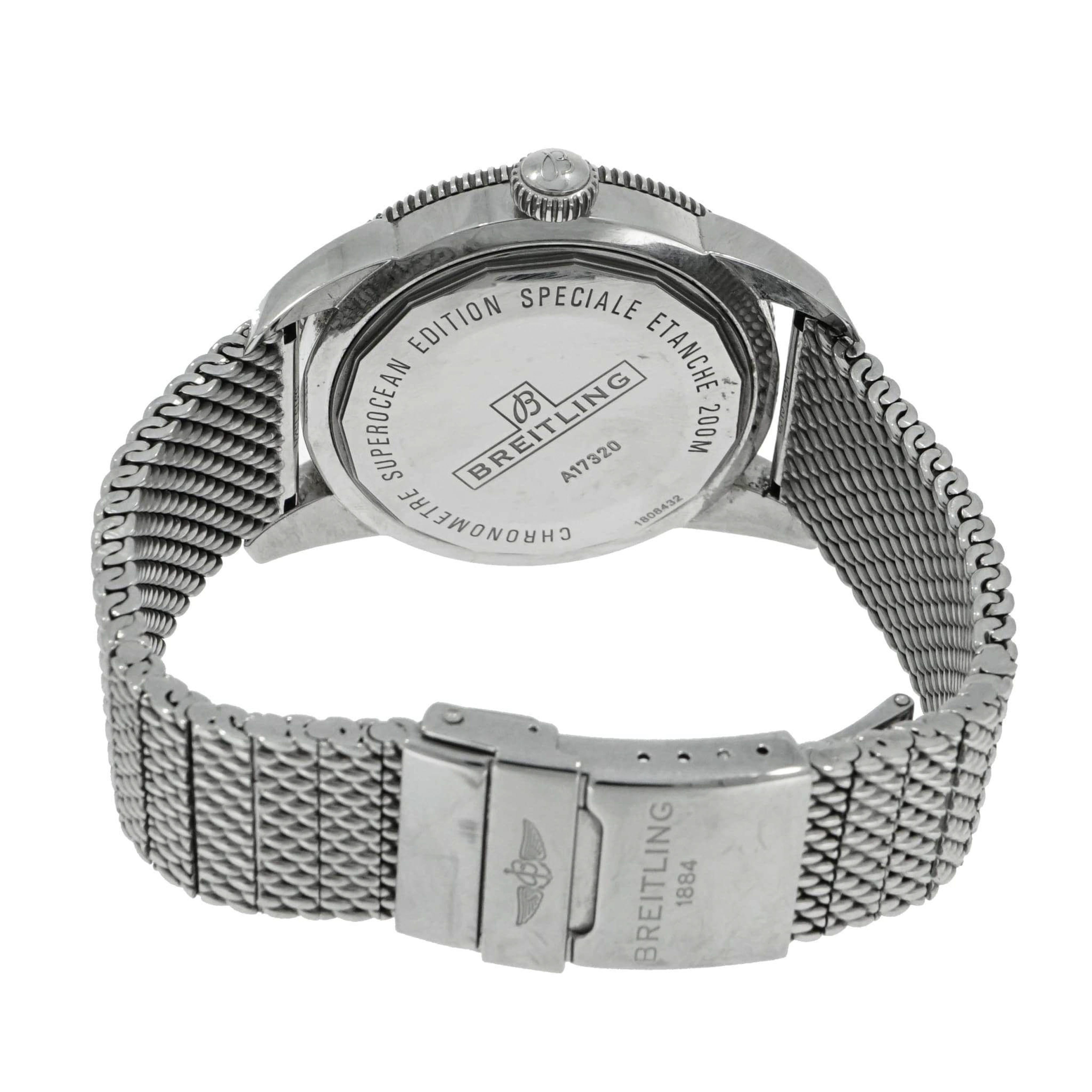 Modern Breitling Super Ocean Heritage Stainless Steel Watch