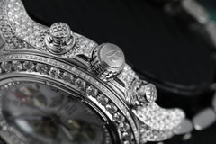 Breitling SuperAvenger Men's White MOP Dial Diamond Stainless Steel Watch A13370