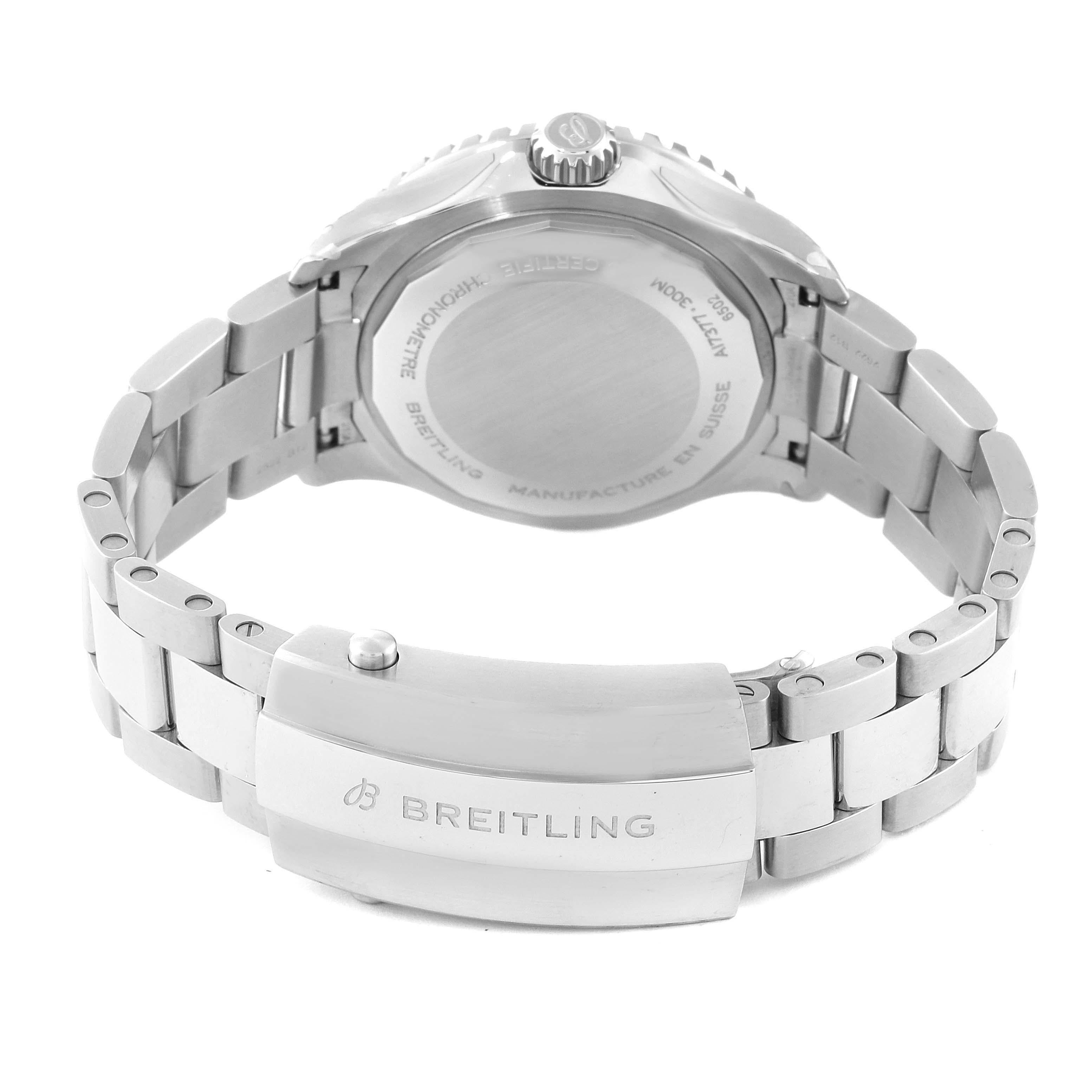 Breitling Superocean 36 White Dial Steel Ladies Watch A17377 Unworn For Sale 3