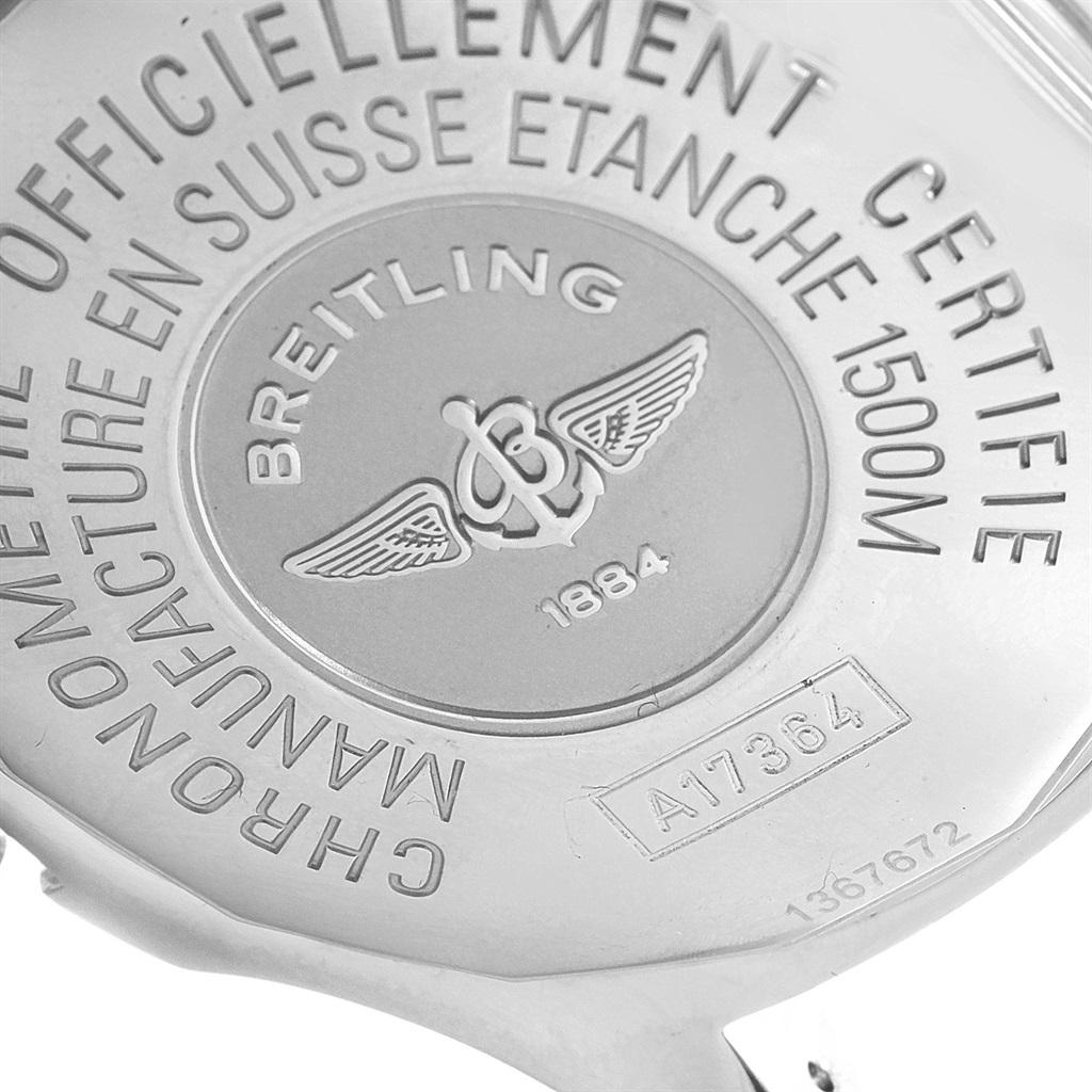 Breitling Superocean 42 Abyss Schwarz Gelb Automatik Herrenuhr A17364 im Zustand „Hervorragend“ im Angebot in Atlanta, GA
