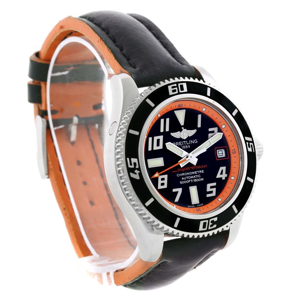 Breitling Superocean 42 Abyss Orange Limited Edition Men's Watch A17364 For Sale 3