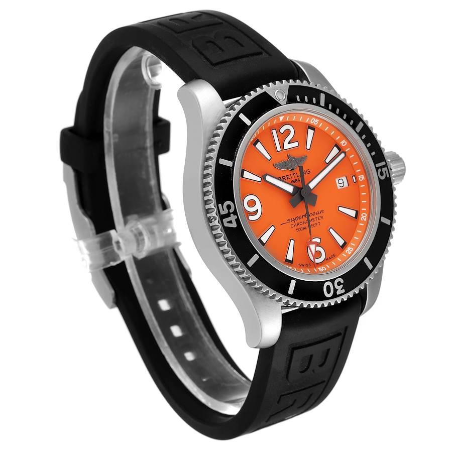 breitling superocean orange dial