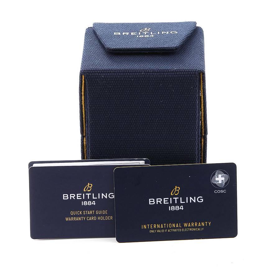 Breitling Superocean 42 White Dial Steel Mens Watch A17366 Box Card 3