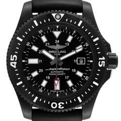 Breitling Superocean Black Dial Blacksteel Mens Watch M17393 Box Card