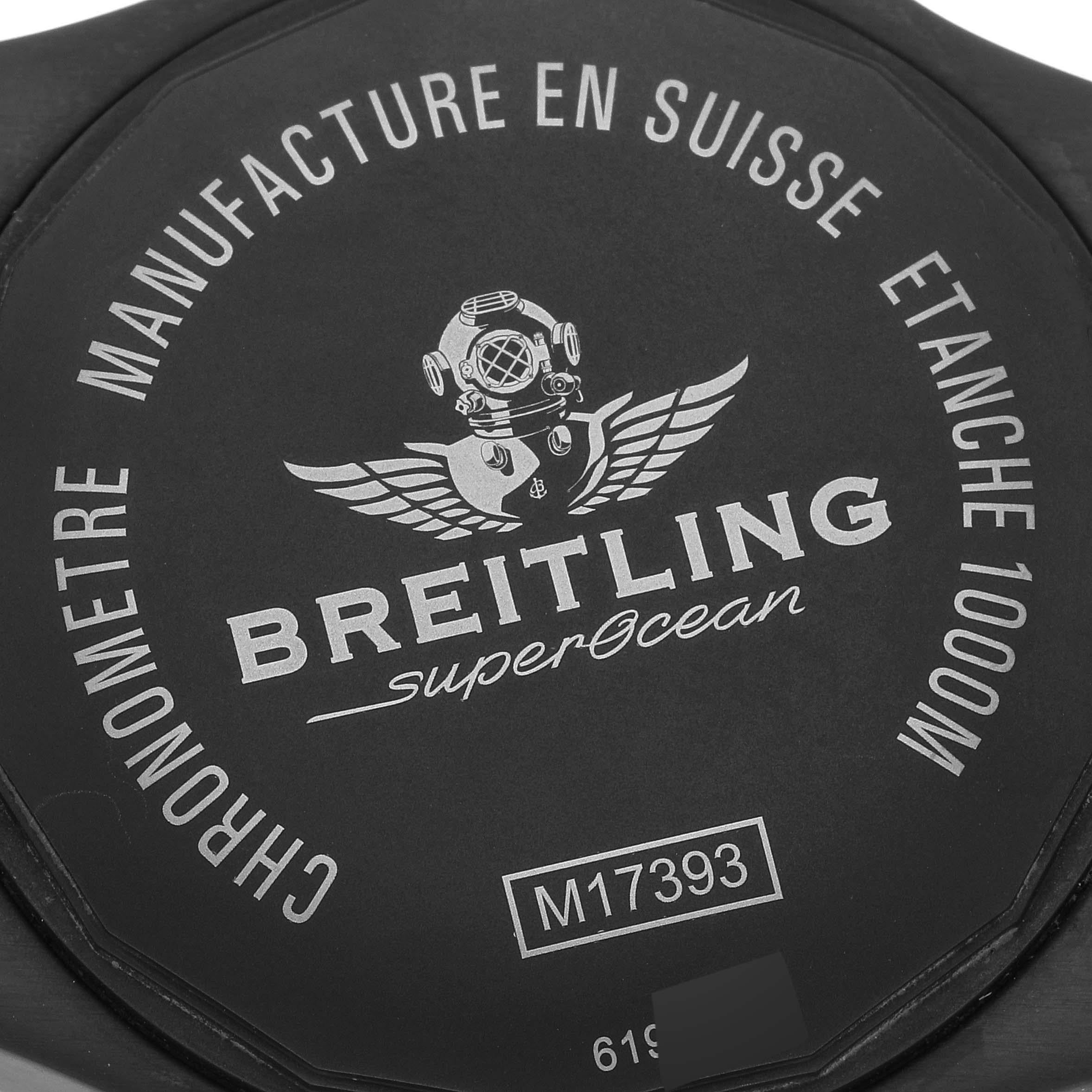 Men's Breitling Superocean 44 DLC Steel Mens Watch M17393 For Sale