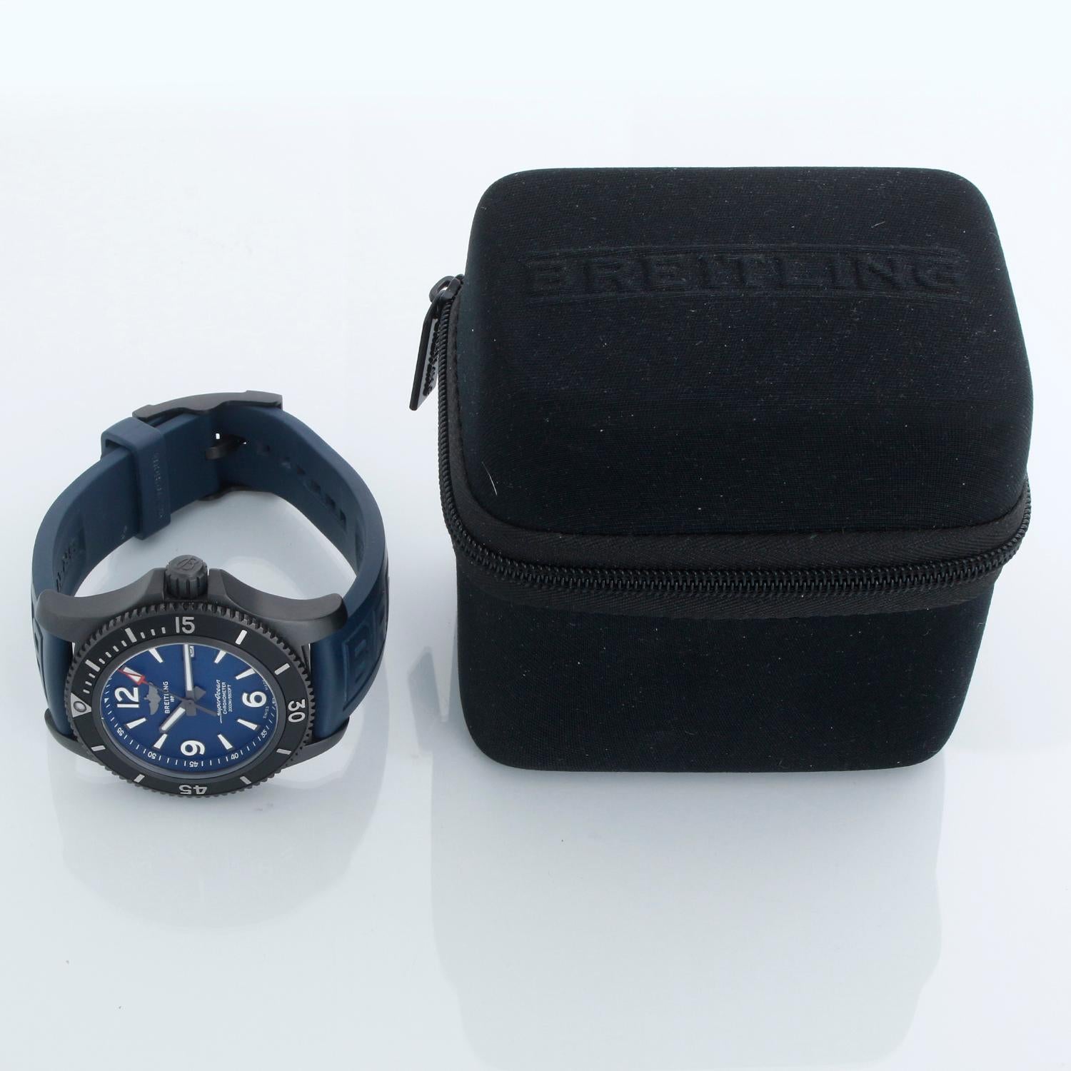 Orologio Breitling Superocean 46 da uomo in acciaio DLC M17368D71C1S2 in vendita 2