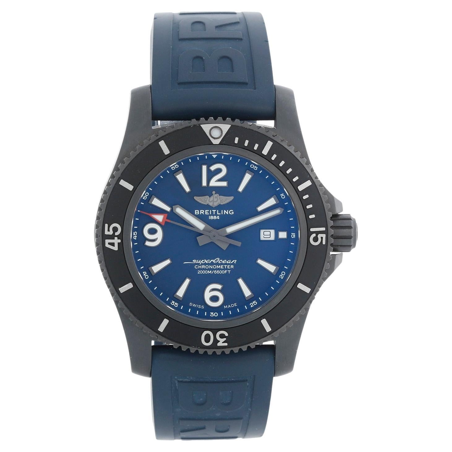 Breitling Superocean 46 Men's DLC Stainless Steel Watch M17368D71C1S2