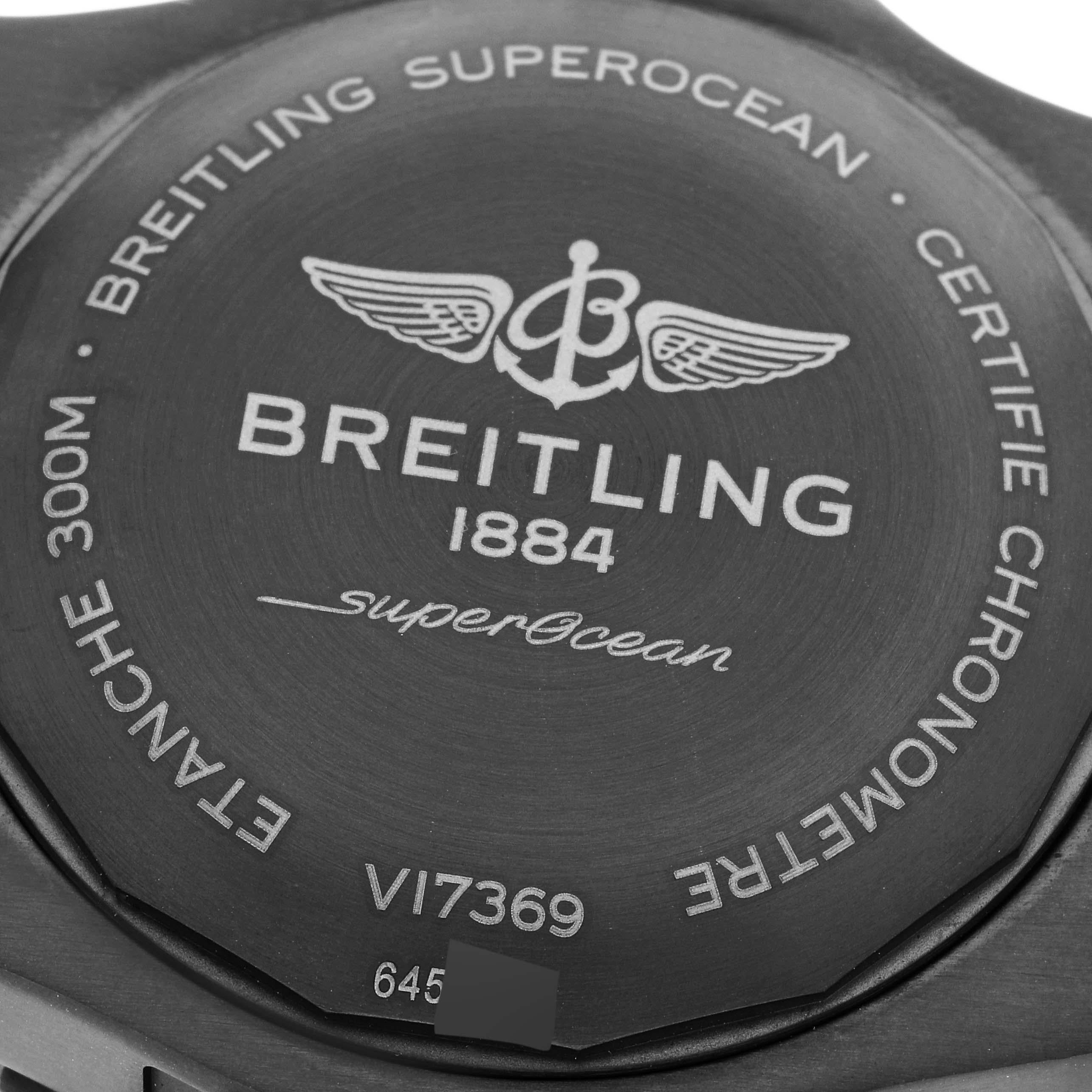 Breitling Superocean 48 Blue Dial Titanium Mens Watch V17369 Box Card 2