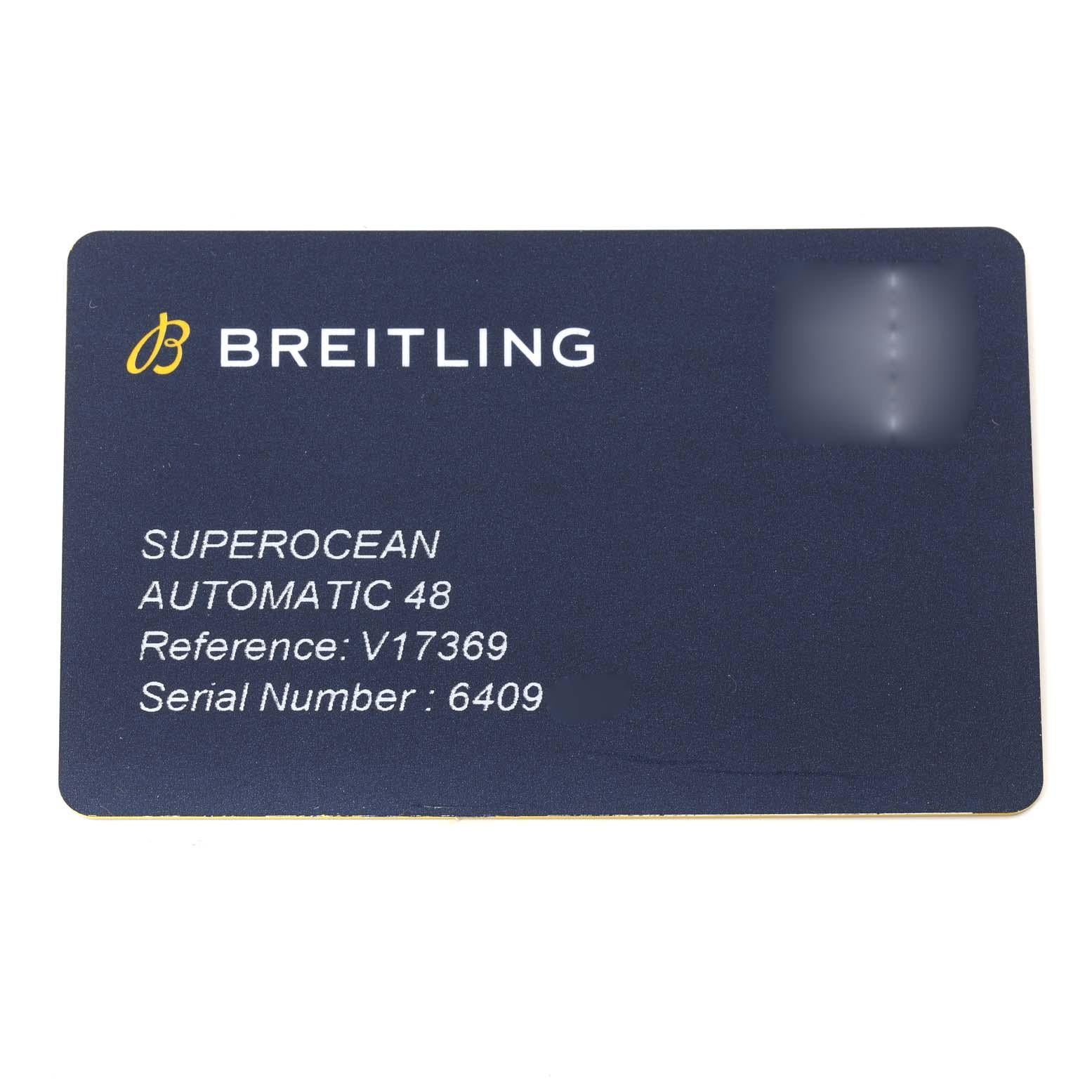 Breitling Superocean 48 Green Dial Titanium Mens Watch V17369 Unworn 5