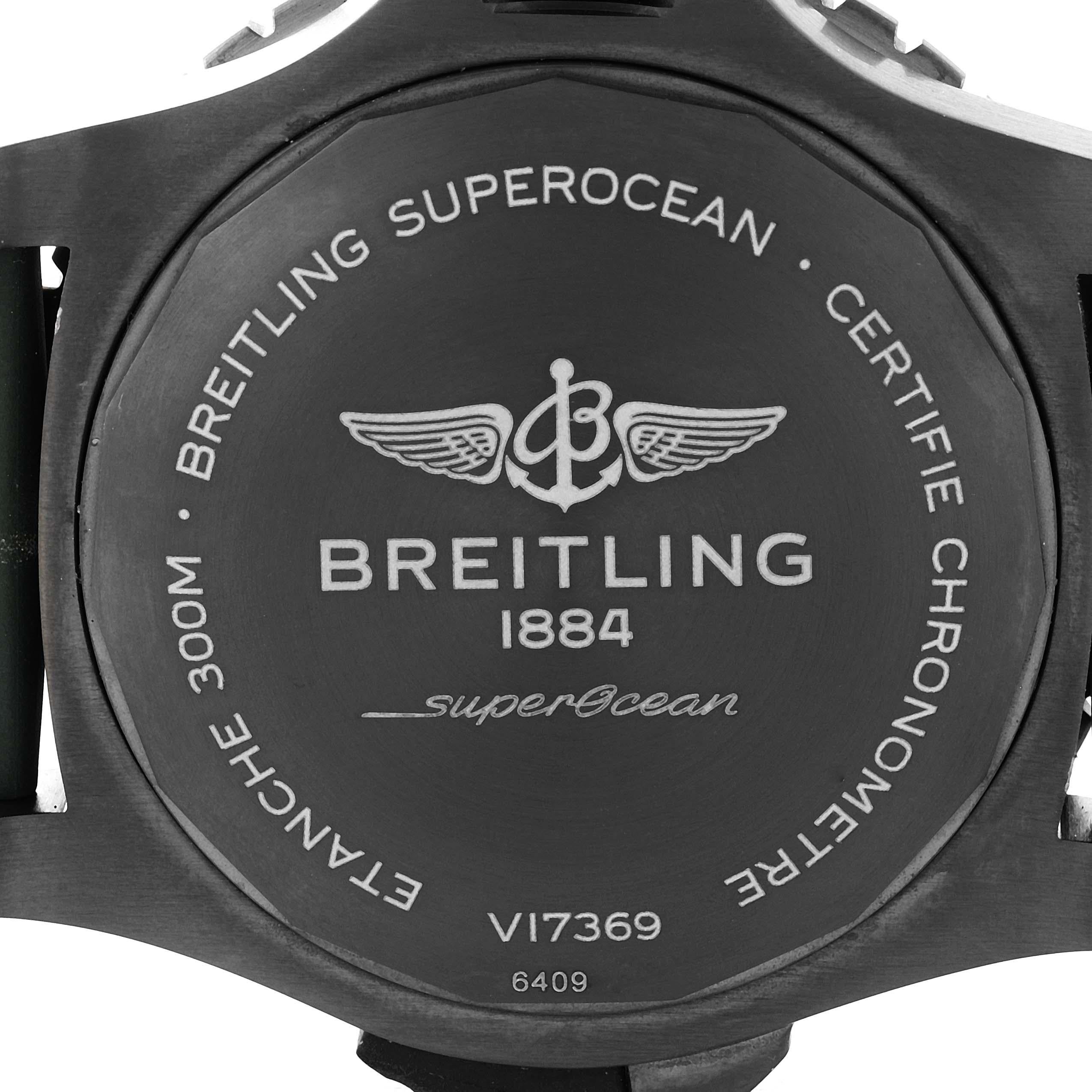 Breitling Superocean 48 Green Dial Titanium Mens Watch V17369 Unworn 1