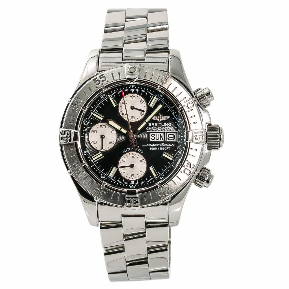 Breitling Superocean A13340 Men's Automatic Watch Chronograph Day Date For Sale