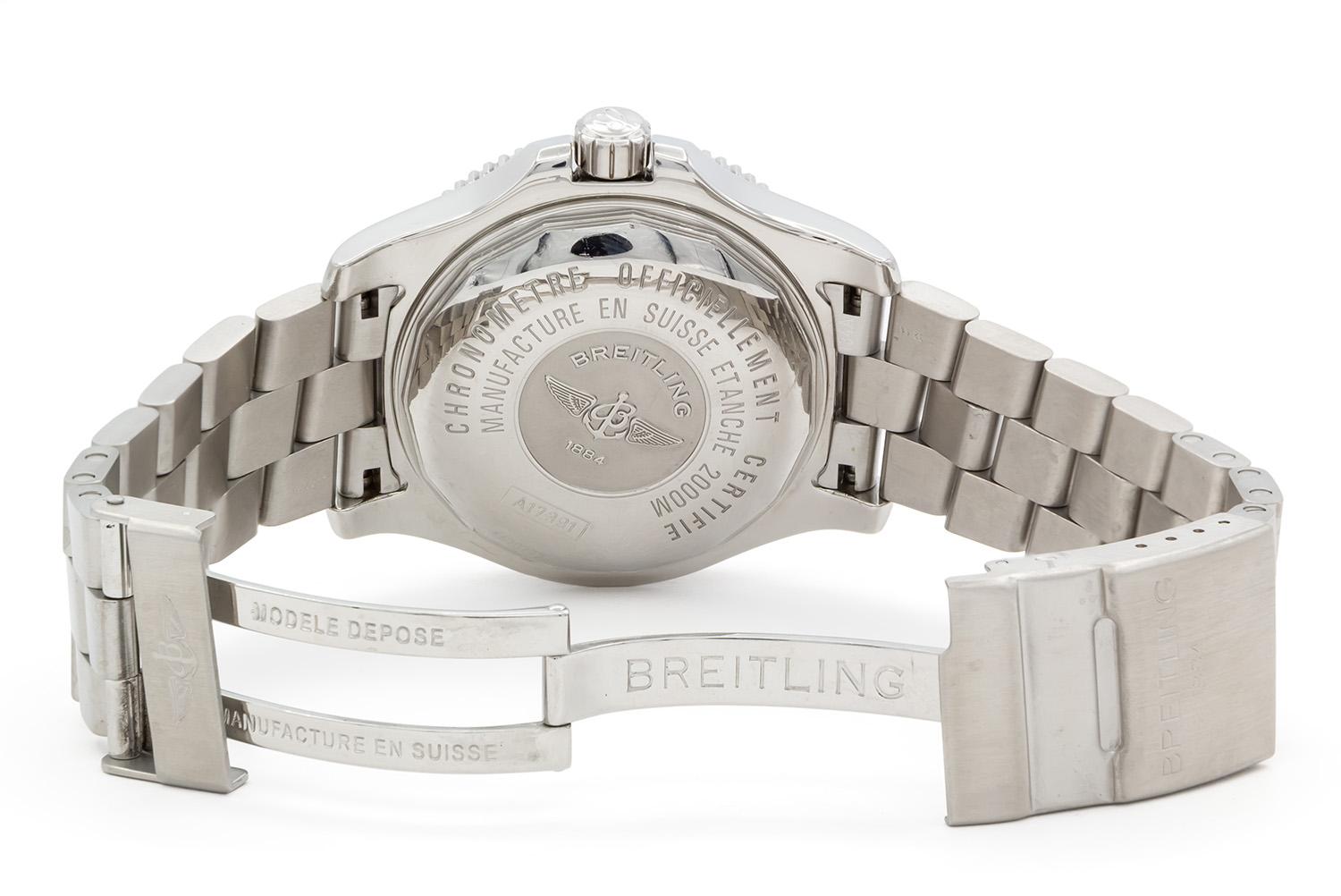 Montre Breitling Superocean A17391 en acier inoxydable automatique 44 mm Pour hommes en vente