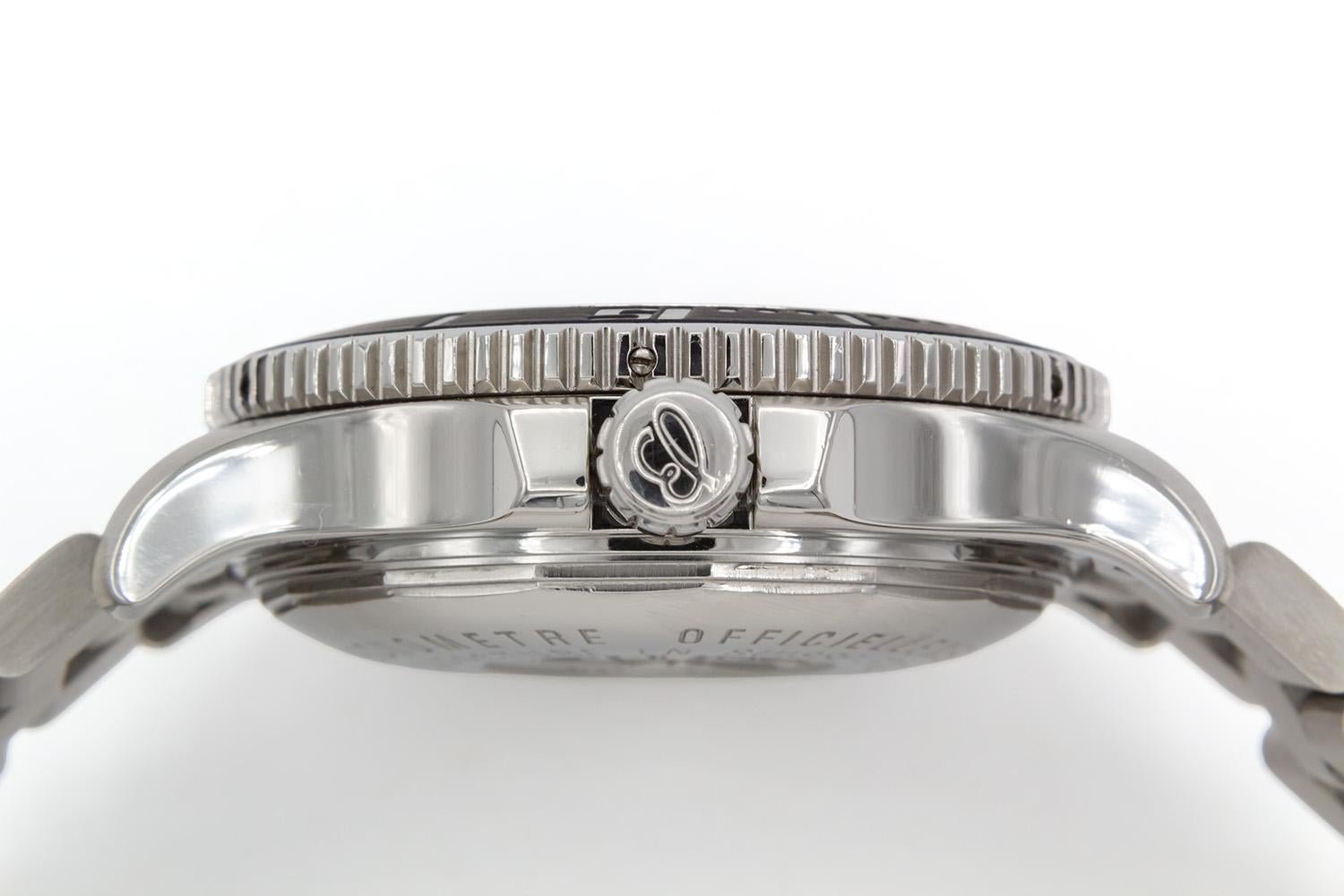 Montre Breitling Superocean A17391 en acier inoxydable automatique 44 mm en vente 2