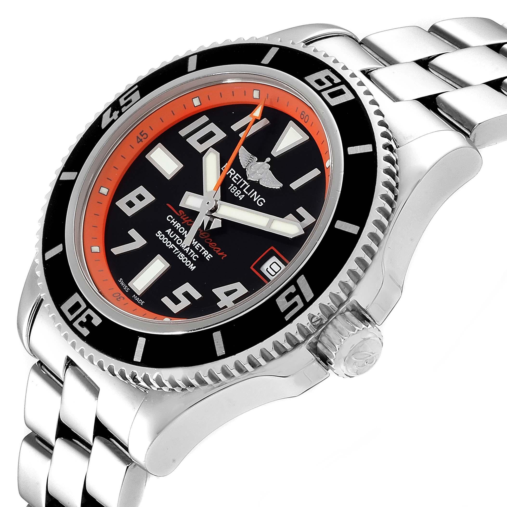 breitling orange watch