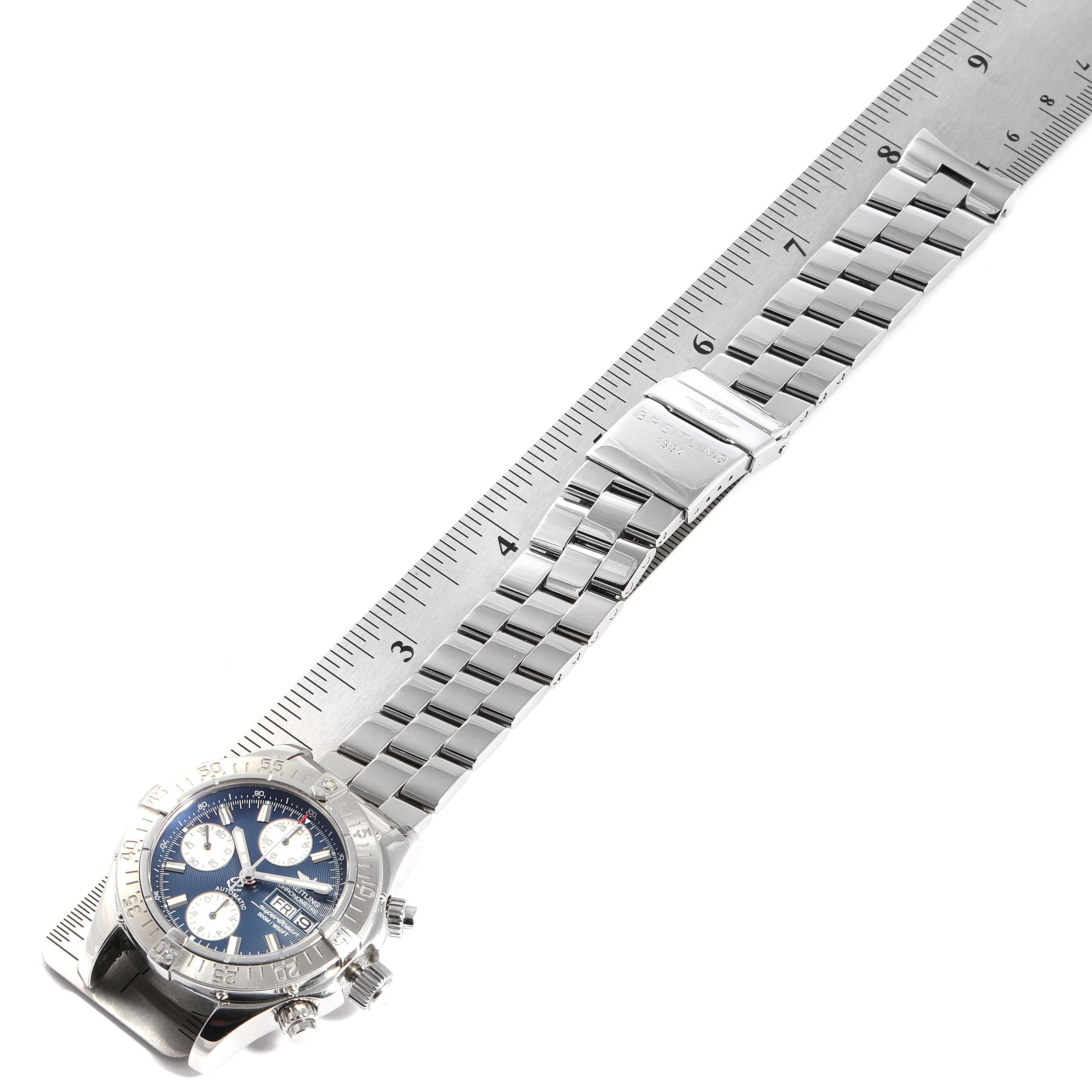 Breitling Superocean Blue Dial Steel Men's Watch A13340 For Sale 6