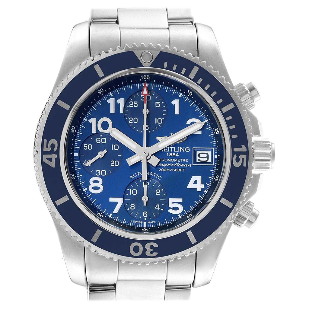 Breitling Superocean Chronograph 42 Blue Dial Men's Watch A13311