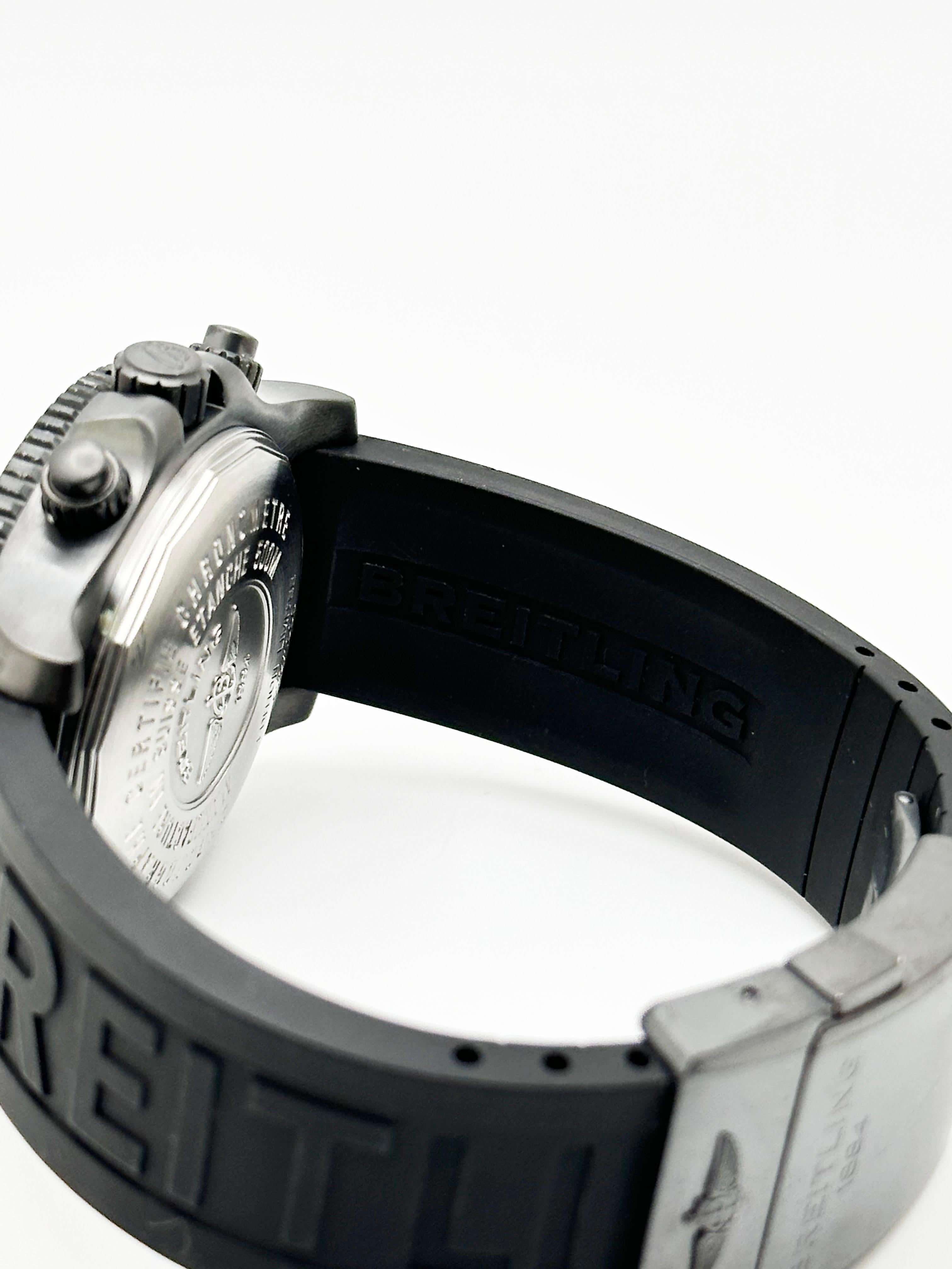 Breitling Superocean Chronograph II M13341 44mm PVD noir Acier inoxydable en vente 1