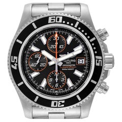 Breitling SuperOcean Chronograph II Orange Abyss Dial Watch A13341 Box Card