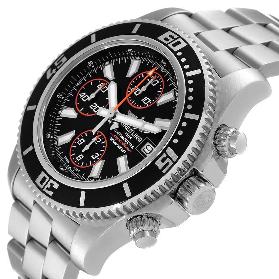 Breitling SuperOcean Chronograph II Orange Abyss Dial Watch A13341 Box Papers 1
