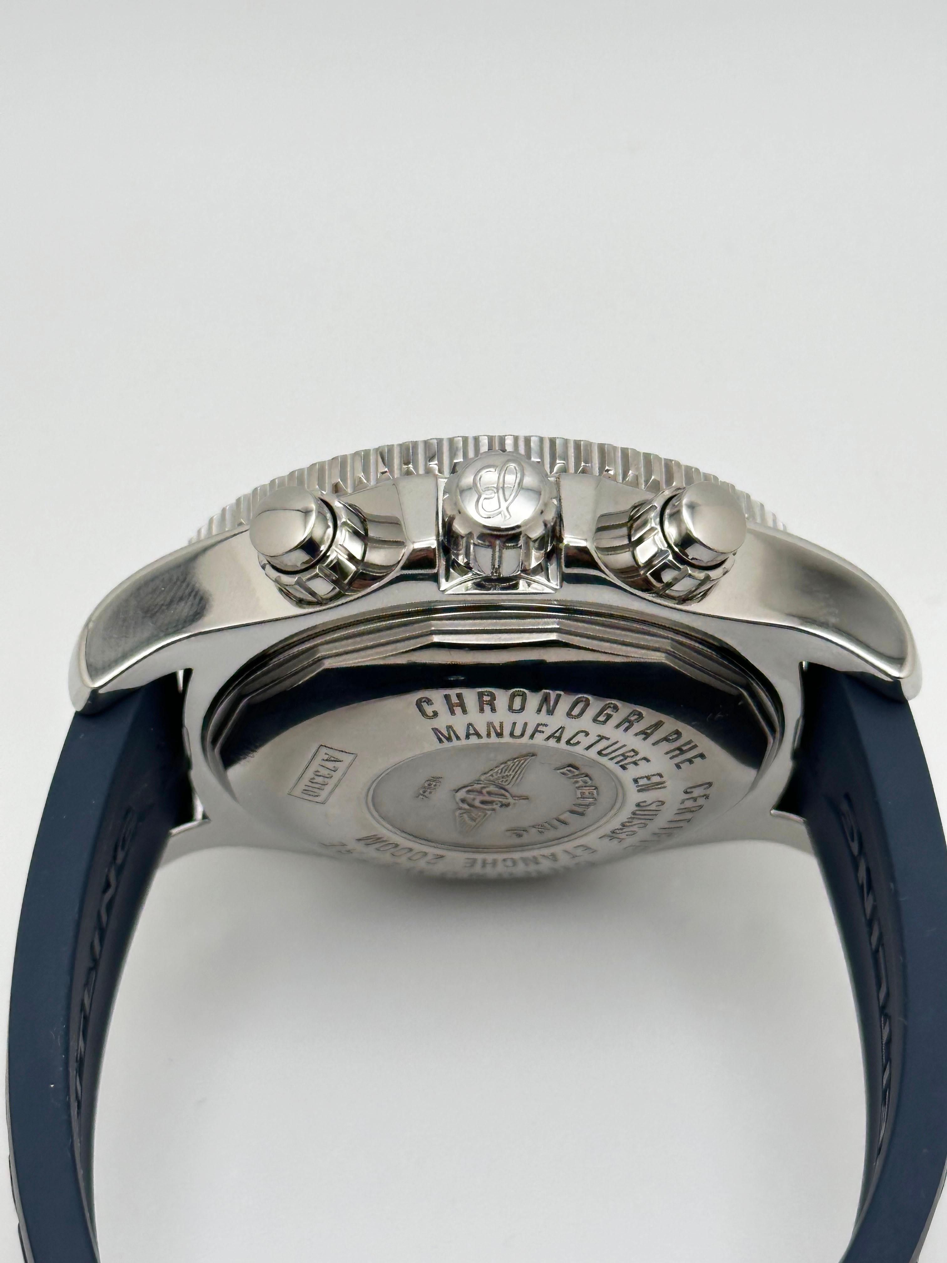 Breitling Superocean Chronograph M2000 A73310 Edelstahl Box Papier 46mm im Angebot 1