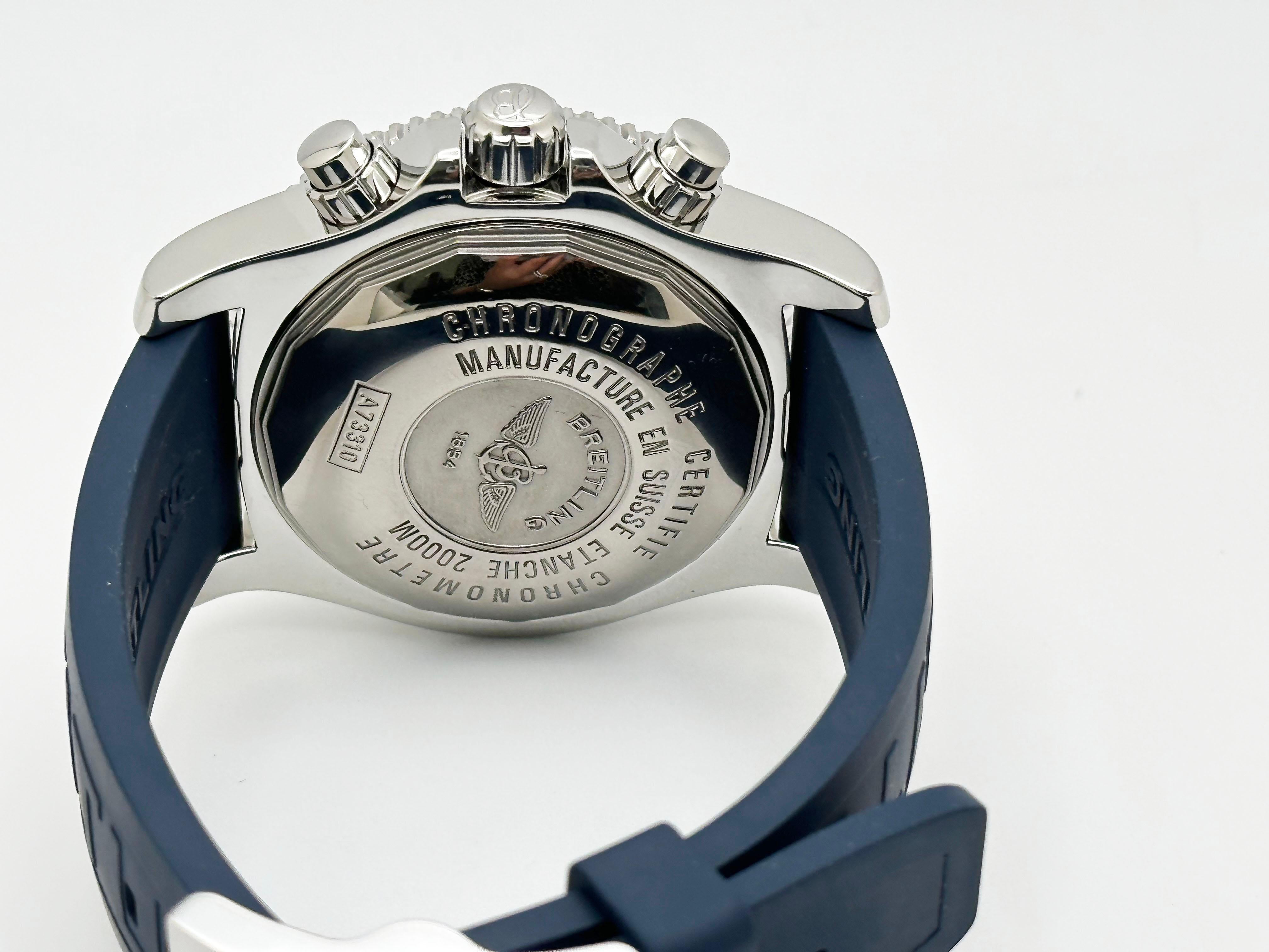 Breitling Superocean Chronograph M2000 A73310 Edelstahl Box Papier 46mm im Angebot 3
