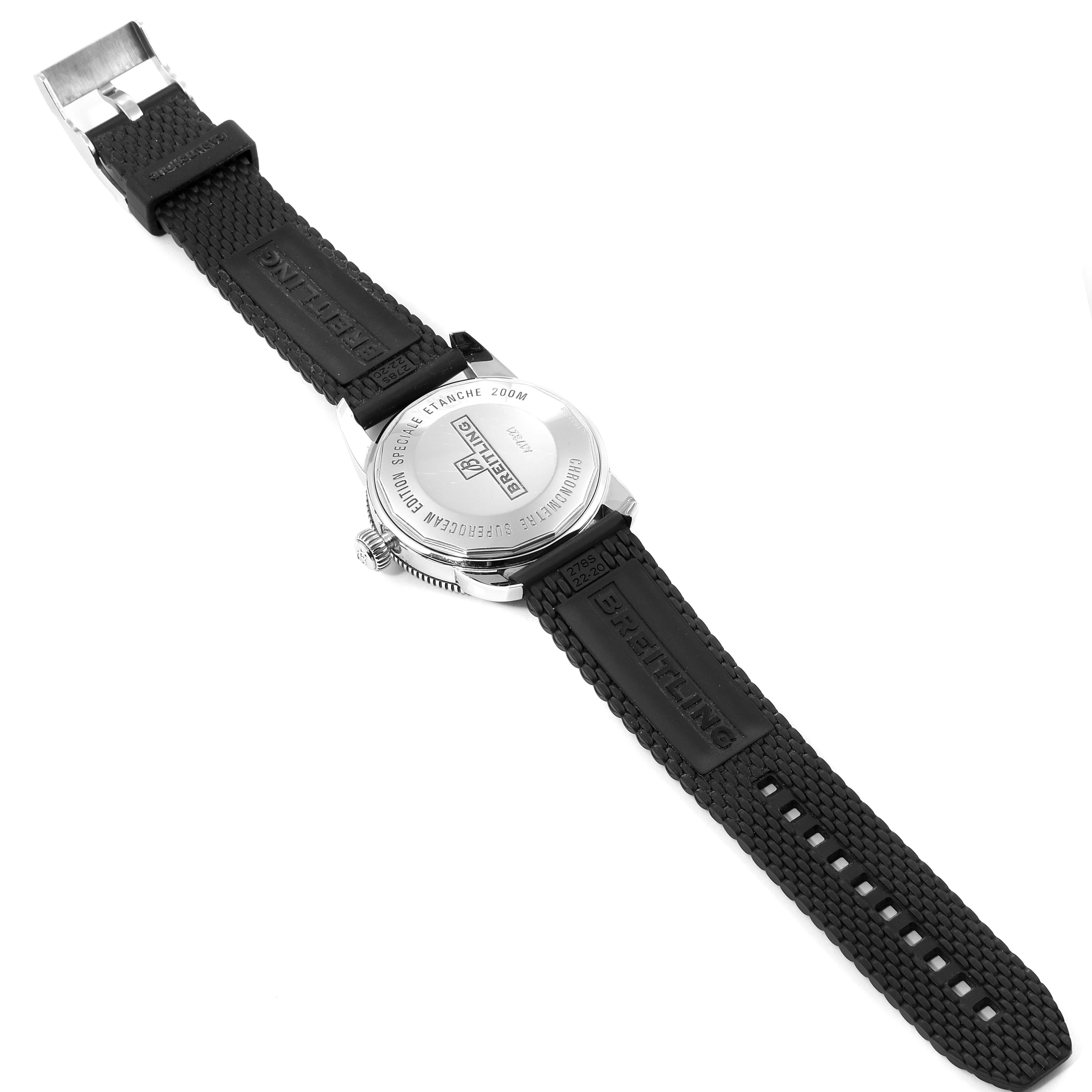 Breitling Superocean Heritage 42 Black Dial Steel Men's Watch A17321 For Sale 7