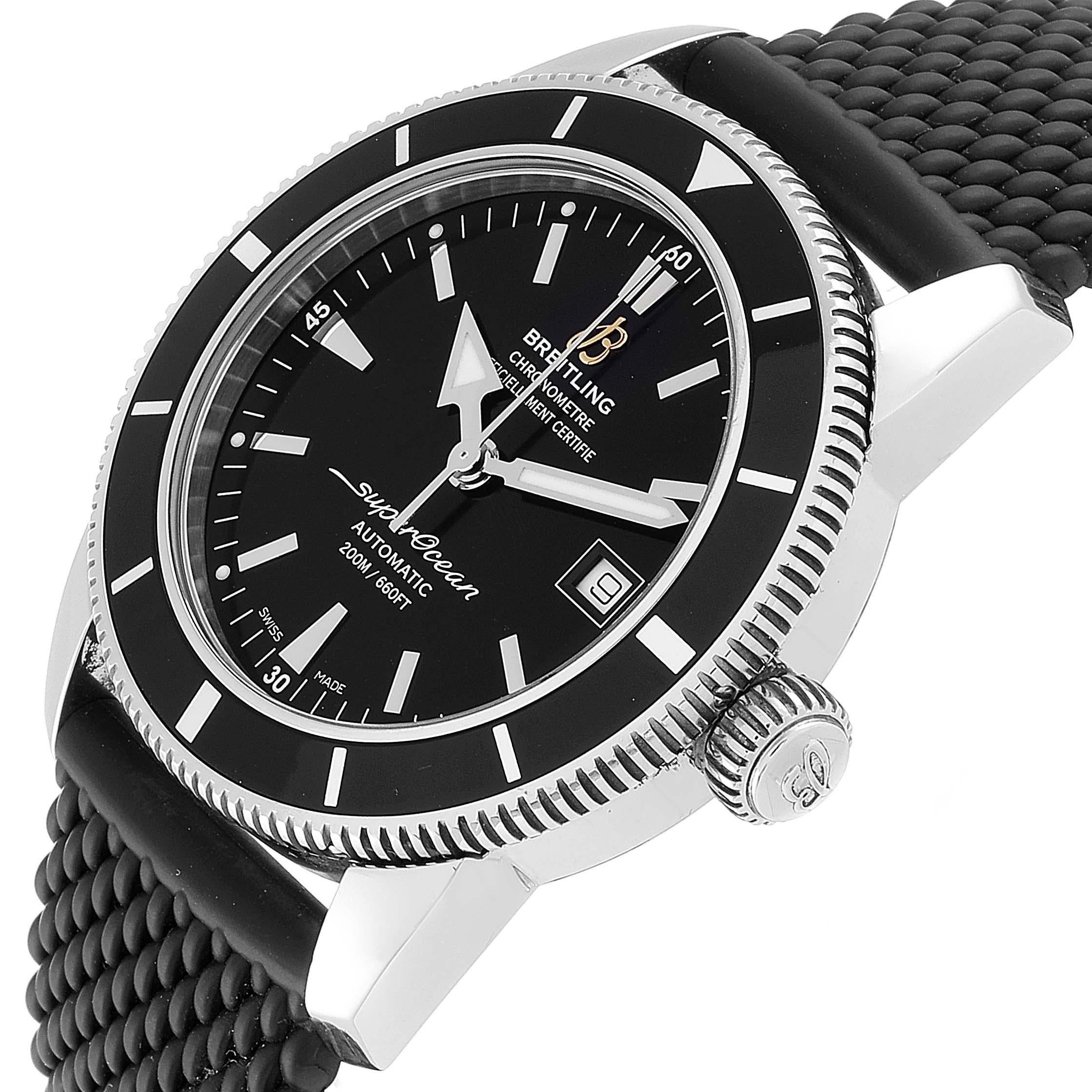 Breitling Superocean Heritage 42 Black Dial Steel Men's Watch A17321 For Sale 2