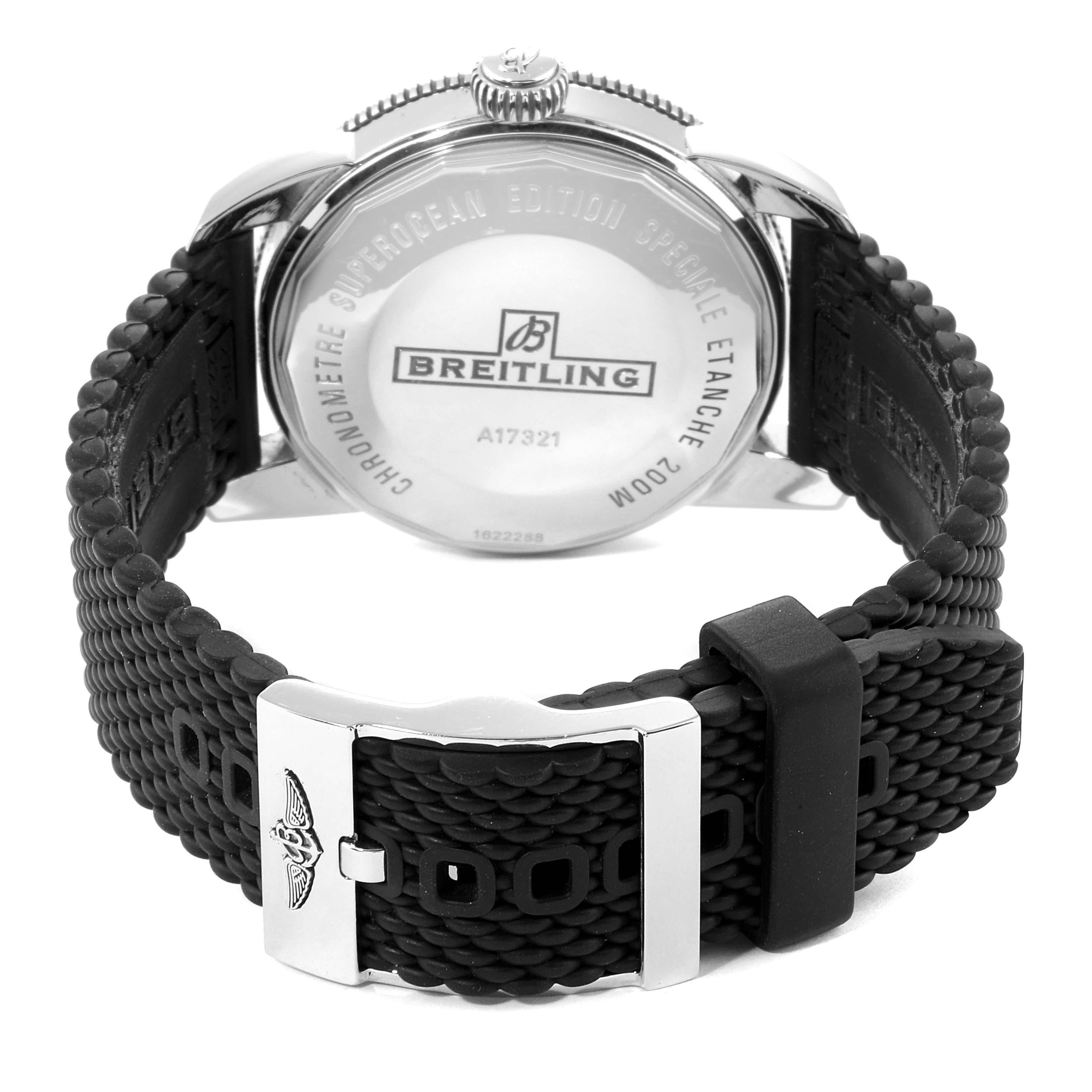 Breitling Superocean Heritage 42 Black Dial Steel Men's Watch A17321 For Sale 3