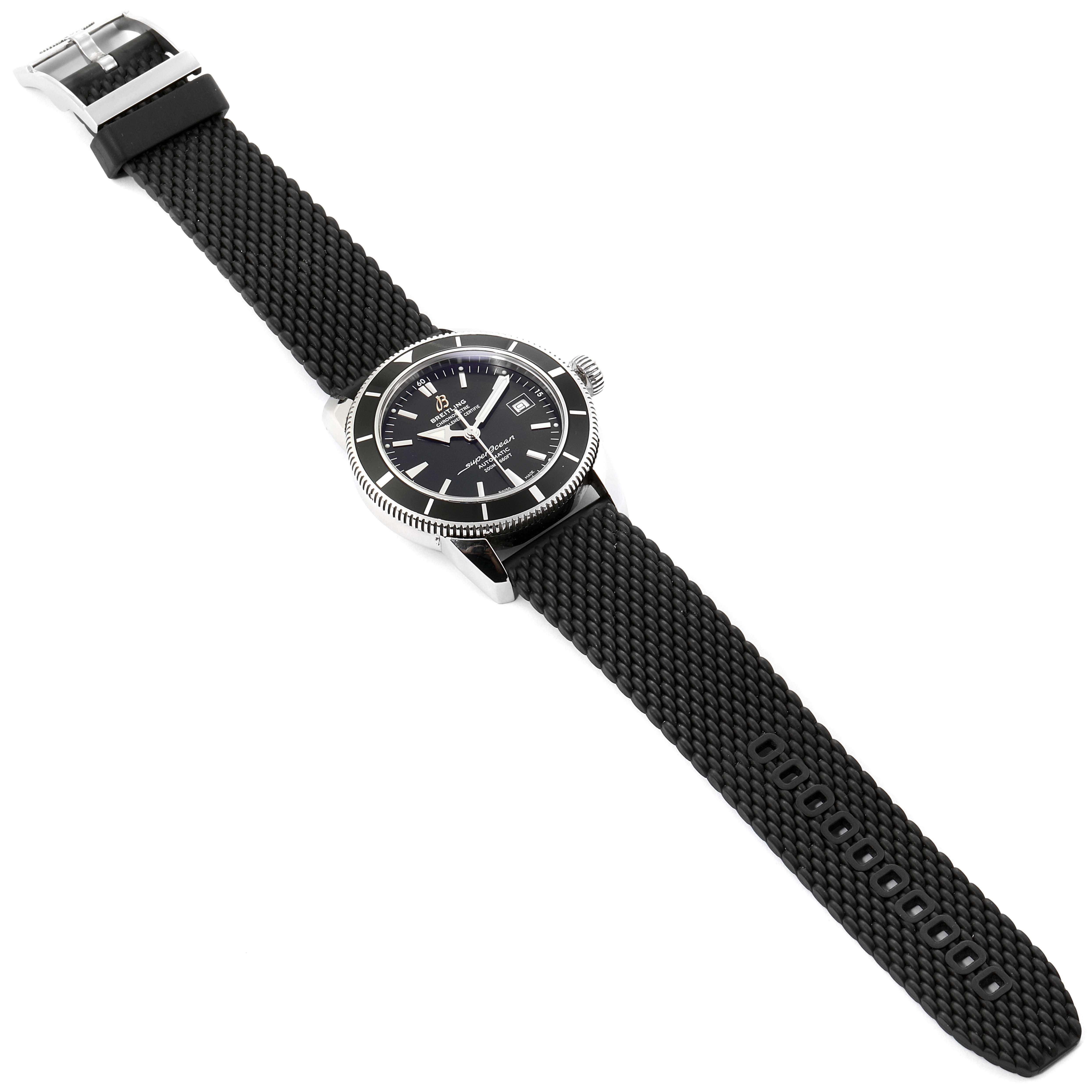 Breitling Superocean Heritage 42 Black Dial Steel Men's Watch A17321 For Sale 6