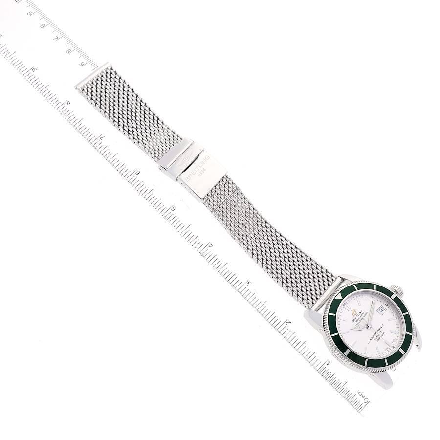 Breitling Superocean Heritage 42 Green Bezel Steel Mens Watch A17321 For Sale 2